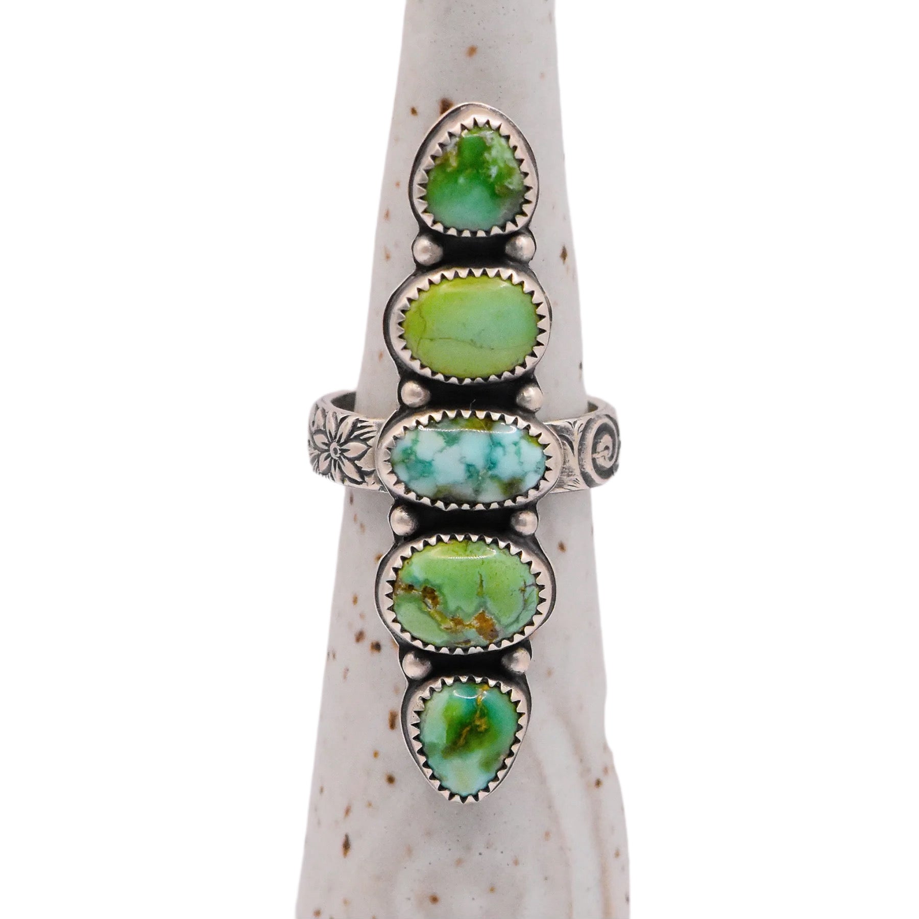 Stone Collector Ring  / U.S. Size 7 3/4