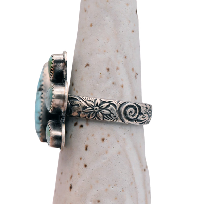 Golden Hills Turquoise Goddess Ring  / U.S. Size 9