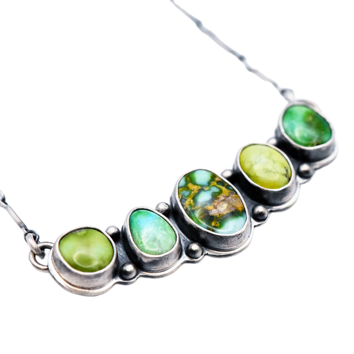 Verde Valley & Sonoran Gold Turquoise Horizontal Stone Collector Necklace