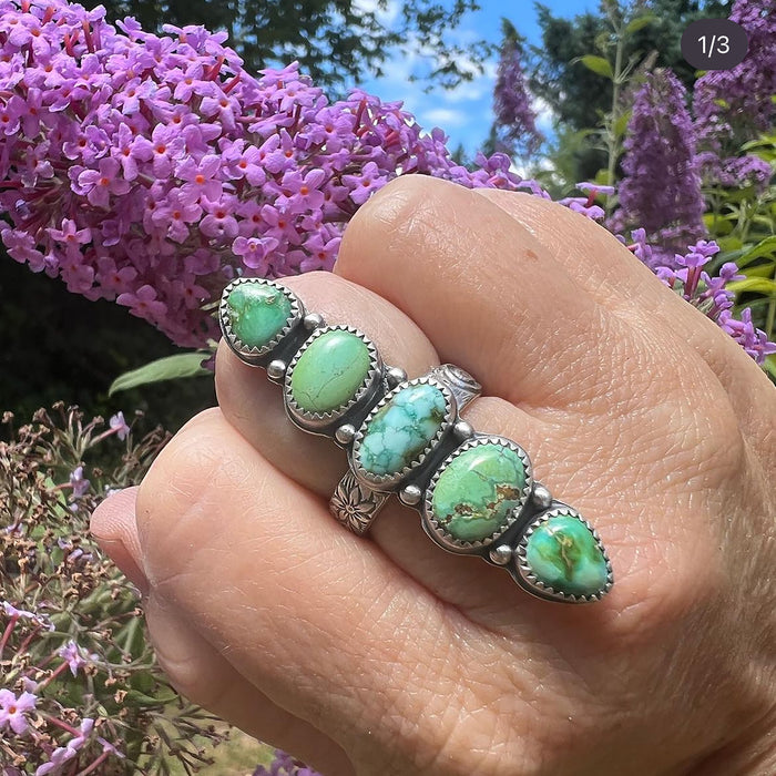 Stone Collector Ring  / U.S. Size 7 3/4