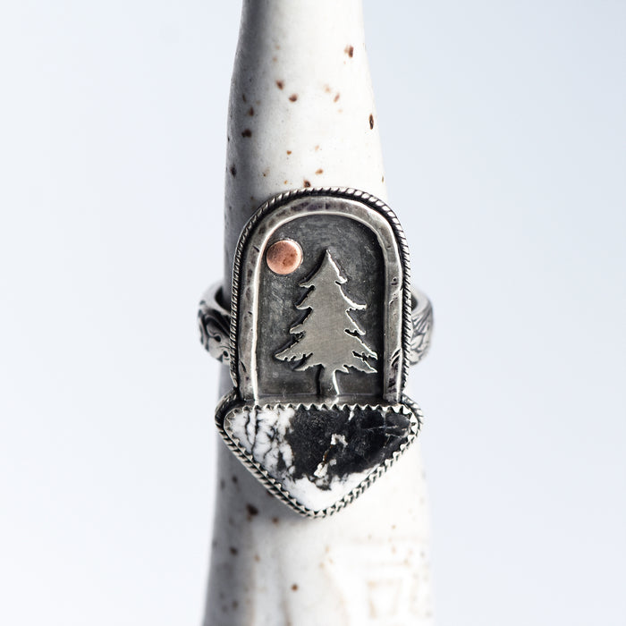 Sterling Silver & Turquoise Forest Rings ~ 1 Available