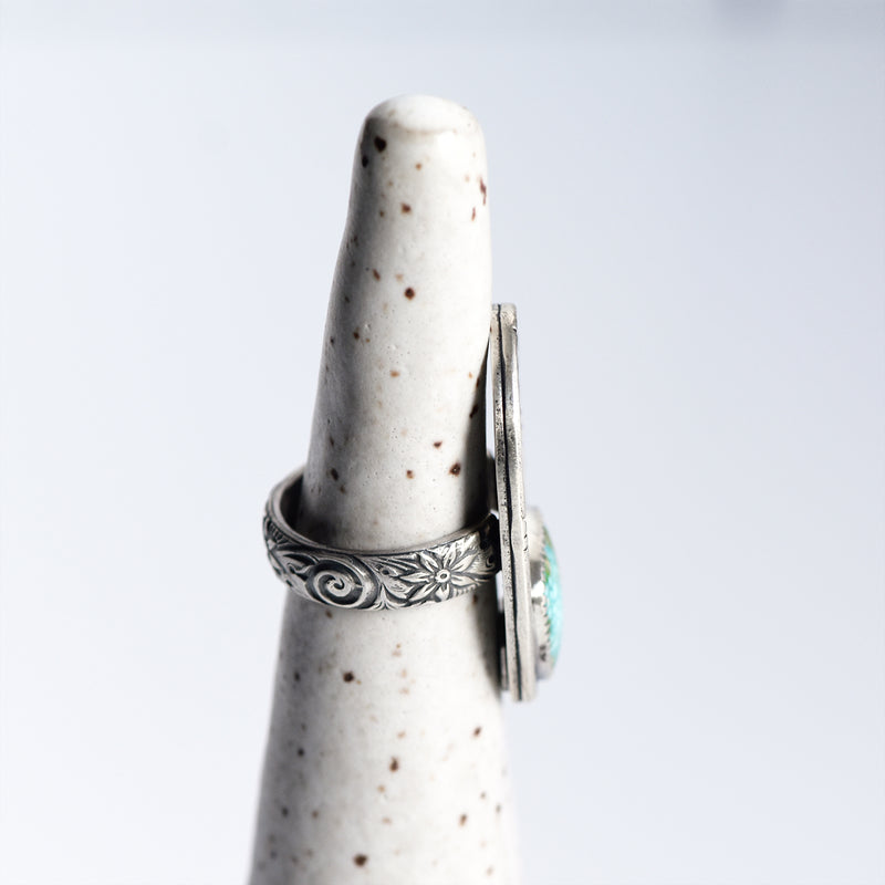 Sterling Silver & Turquoise Forest Rings ~ 1 Available