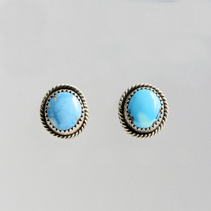 Golden Hill Turquoise & Sterling Silver Studs