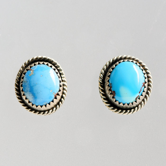 Golden Hill Turquoise & Sterling Silver Studs