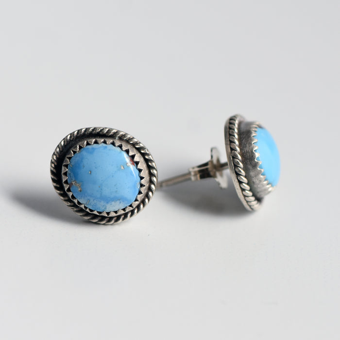 Golden Hill Turquoise & Sterling Silver Studs