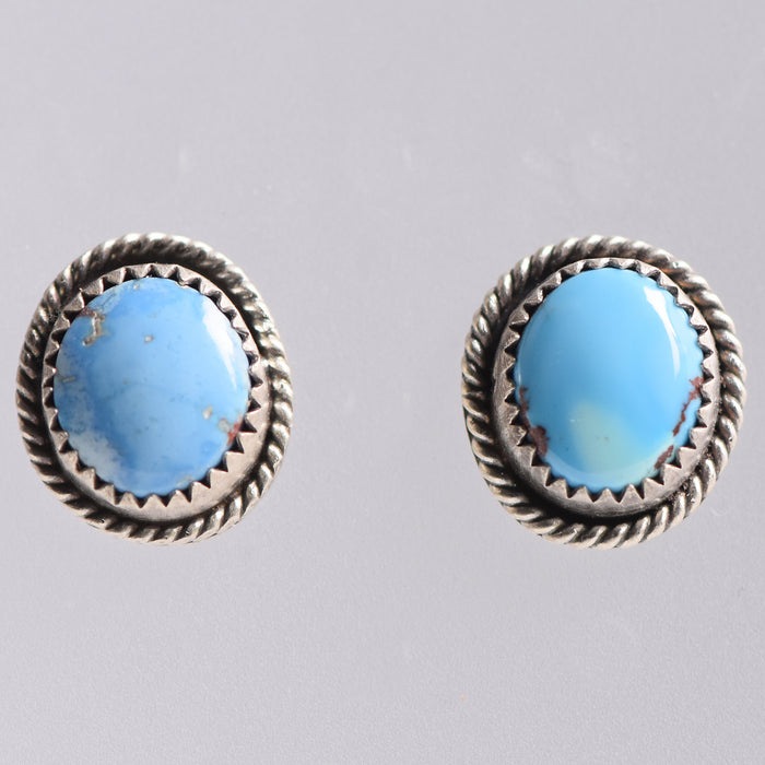 Golden Hill Turquoise & Sterling Silver Studs