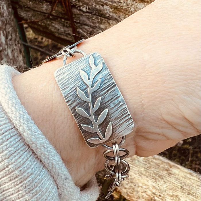 Raven Magic Sterling Silver & Sonoran Gold Turquoise Bracelet