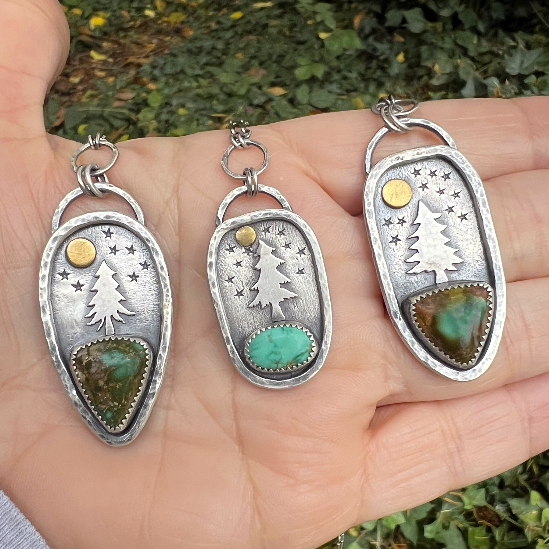 The Moonlit Pines Pendant — Forest Moon Collection