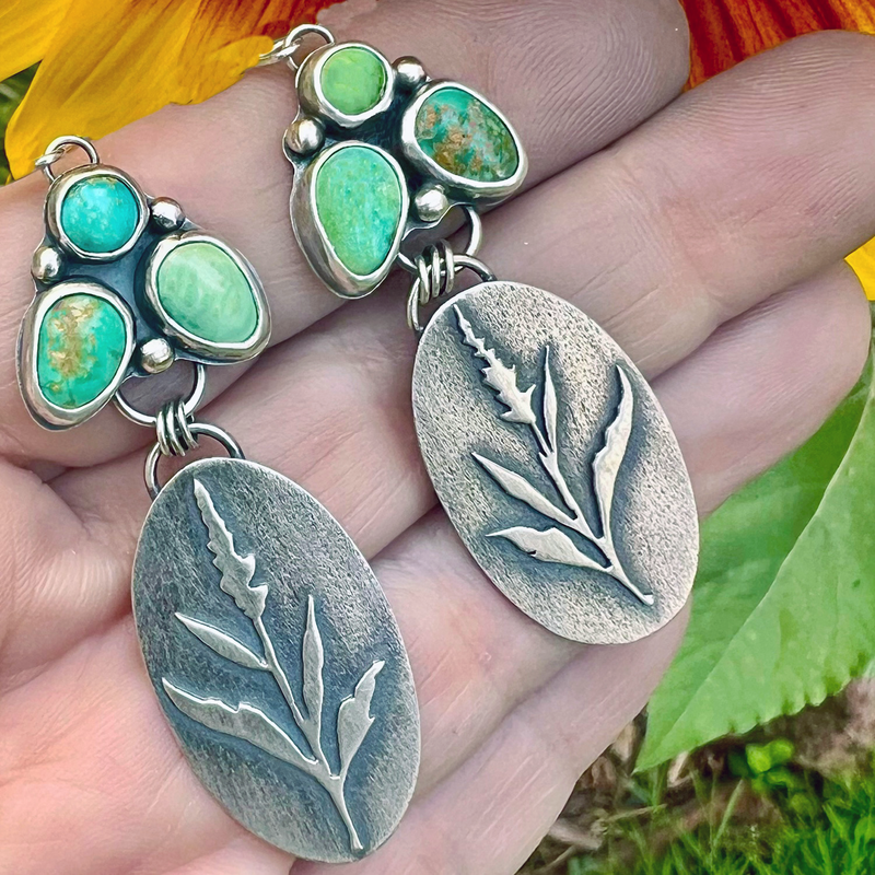 Coming Soon: Botanical Salvia Earrings
