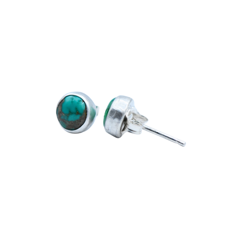 Emerald Valley Turquoise & Sterling Silver Studs