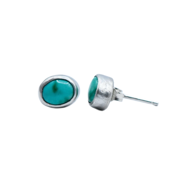 Emerald Valley Turquoise & Sterling Silver Studs