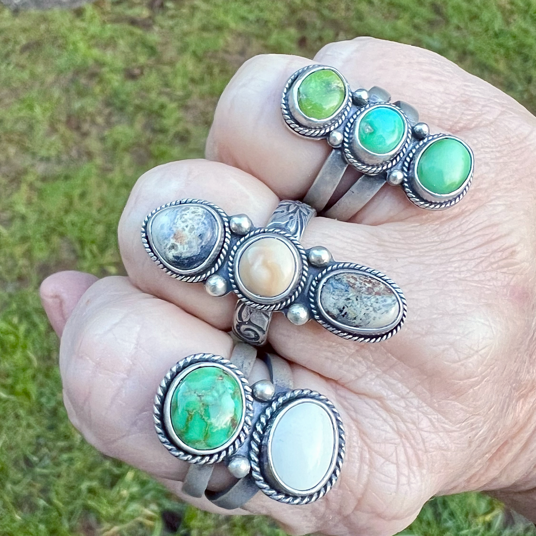 Ring Variscite Jewelry Desert Bloom Variscite Ring