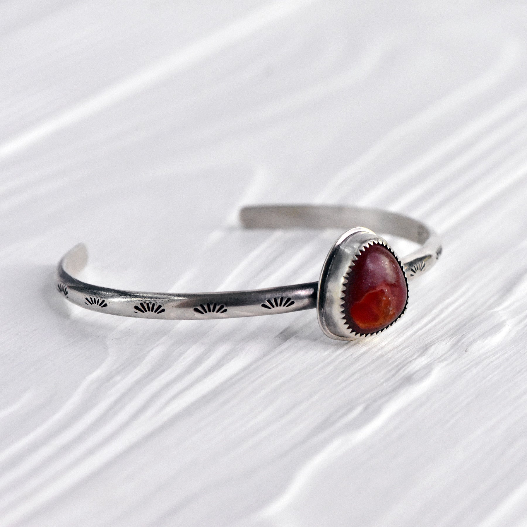 Mexican Fire Opal And Sterling Silver Cuff – Forestlily Designs
