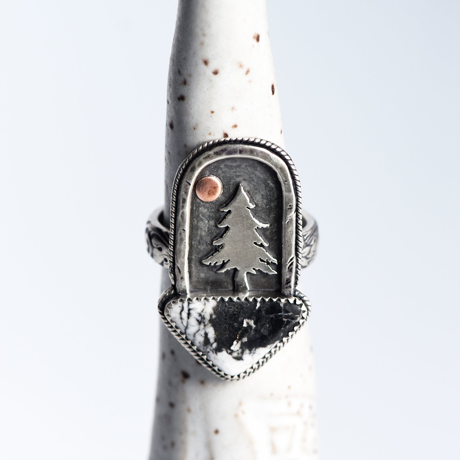 Foresty Silver Rings Sterling Silver & Turquoise Forest Rings ~ 1 Available – Forestlily Designs