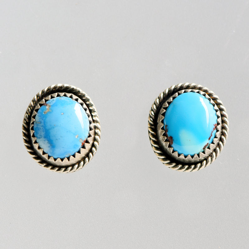 Golden Hill Turquoise & Sterling Silver Studs