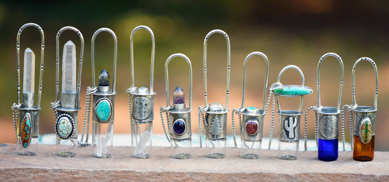 Essential Oil Rollerball  Necklace - Warrior Heart - "FREE"