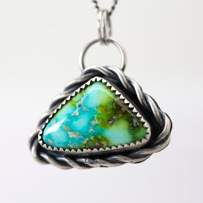Sonoran Gold Turquoise & Sterling Silver Necklace